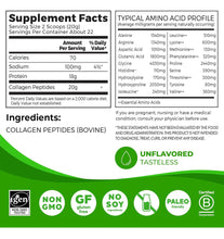 Cargar imagen en el visor de la galería, Colágeno hidrolizado: La mejor forma de cuidar tu pelo, uñas, piel y articulaciones, sin gluten, sin lácteos, sin soja, sin OMG, tipo I y III. 1 Libra.