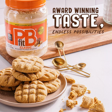 Cargar imagen en el visor de la galería, Mantequilla de maní en polvo PBfit de 850 gramos (1 libra y 14 onzas), pasta de maní en polvo hecha con maní tostado prensado real, 8 gramos de proteína, sin gluten, 60 calorías
