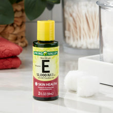 Cargar imagen en el visor de la galería, Vitamina E en aceite con queratina, 12,000 IU, para la salud de tu piel. Spring Valley.