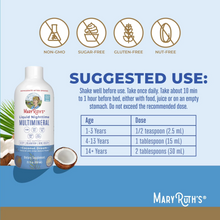 Cargar imagen en el visor de la galería, MaryRuth's Multimineral líquido para la noche| Sin melatonina | Para la rutina de descanso | Citrato de magnesio | Calcio | Zinc | Vitamina D3 | Sabor coco | Vegano | Sin azúcar | Sin gluten | 22 onzas (650 ml)