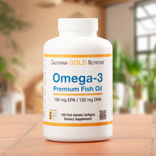 Cargar imagen en el visor de la galería, Omega 3 Premium, California Gold Nutrition, 100 softgels (cápsulas blandas)