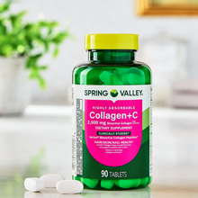 Cargar imagen en el visor de la galería, Colageno con Vitamina C, Spring Valley, 90 tabletas