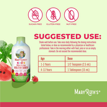 Cargar imagen en el visor de la galería, MaryRuth's Multivitamínico líquido matutino para niños | Multivitamínico infantil | Suplemento de apoyo inmunológico | Vitamina C | Vitamina D | Nutrientes esenciales | Vegano | Hasta 180 servicios| 22 onzas (650 ml)