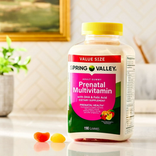 Cargar imagen en el visor de la galería, Prenatales, multivitamínico con DHA y ácido fólico, Spring Valley, 190 gomitas
