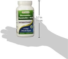 Cargar imagen en el visor de la galería, Glucosamina + condroitina y MSM, 2600 mg por porción, Best Naturals, 180 cápsulas