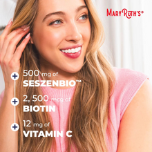 Cargar imagen en el visor de la galería, MARYRUTH'S HAIR FORMULA: Multivitamínico Líquido + Crecimiento Capilar | Suplemento para el Crecimiento del Cabello | Clínicamente probado en mujeres para un cabello más grueso y contra las arrugas faciales | Cuidado de la piel | 22 onzas (650 ml)