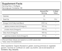 Cargar imagen en el visor de la galería, Triple Omega 3-6-9, 2000 mg por servicio. Vitacosto. 180 cápsulas