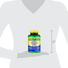 Cargar imagen en el visor de la galería, Calcio Magnesio Zinc. Spring Valley. 250 cápsulas