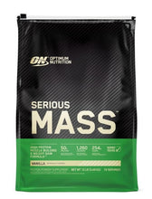 Cargar imagen en el visor de la galería, Proteína SERIOUS MASS, sabores vainilla y chocolate, 12 libras