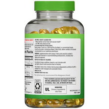 Cargar imagen en el visor de la galería, OMEGA 3 de Aceite de pescado silvestre de Alaska, cápsulas de la mitad de tamaño, Walgreens, 200 softgels