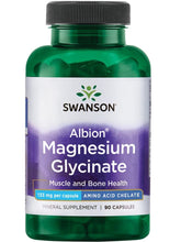 Cargar imagen en el visor de la galería, Glicinato de Magnesio, Swanson, 90 cápsulas.