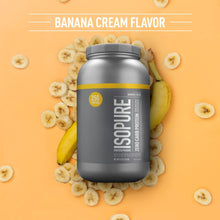 Cargar imagen en el visor de la galería, Isopure Proteína en polvo con cero carbohidratos, 100% aislado de proteína de suero, Keto Friendly, Banana Cream, 3 Libras.