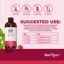 Cargar imagen en el visor de la galería, MaryRuth's Multivitamínico para mujeres, hombres y niños | Multivitamínico líquido matutino | Vitaminas A, C, D, E, B6, B12, Biotina y Zinc | Belleza | Vegano | Sin OGM | Sin gluten | 22 onzas (650 ml)