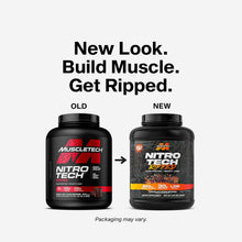 Cargar imagen en el visor de la galería, Proteína para perder peso y ganar definición muscular. NitroTech Ripped. Muscletech, Chocolate, Proteína + L-Carnitina. 4 Libras