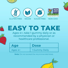 Cargar imagen en el visor de la galería, MARYRUTH'S Vitaminas para niños | Multivitamínico | Sin azúcar | Suministro para 2 meses | Gomitas multivitamínicas para niños (a partir de 2 años) | Veganas | Solo 1 gomita al día | 60 gomitas