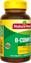 Cargar imagen en el visor de la galería, Complejo B, con vitamina C, Nature Made, 140 tabletas
