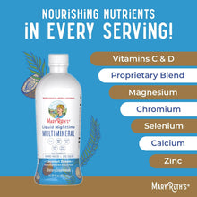 Cargar imagen en el visor de la galería, MaryRuth's Multimineral líquido para la noche| Sin melatonina | Para la rutina de descanso | Citrato de magnesio | Calcio | Zinc | Vitamina D3 | Sabor coco | Vegano | Sin azúcar | Sin gluten | 15.22 onzas (450 ml)