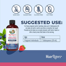 Cargar imagen en el visor de la galería, Multivitamínico Líquido Prenatal y Postnatal MaryRuth’s – 16 oz (473 ml) | Apoyo Nutricional Antes, Durante y Después del Embarazo
