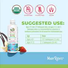 Cargar imagen en el visor de la galería, MaryRuth Organics Multivitamínico Liposomal para Niños | Vitaminas Veganas y Sin Azúcar para Niños | A partir de 4 años | Suministro para 2 meses | 15.22 onzas (450 ml)
