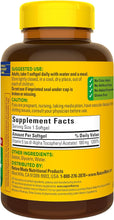 Cargar imagen en el visor de la galería, Vitamina E, 400 IU (180 mg), Nature Made, 300 softgels