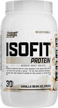Cargar imagen en el visor de la galería, Proteína en polvo ISOFIT, con EAA y BCAA, 5 libras, sabor vainilla,