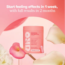 Cargar imagen en el visor de la galería, URO Vaginal Probiotics para la salud vaginal de las mujeres, equilibrio del pH, mezcla de prebióticos y probióticos Lactobacillus, promueve el olor y flora vaginal saludable, 60 cápsulas