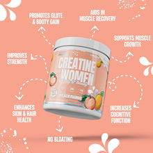 Cargar imagen en el visor de la galería, Creatina Nutrex para mujer, con sabor | 5 g de Creatina, 2 g de Colágeno, BCAAs y Ácido Hialurónico para Glúteos, Fuerza y Piel | Sin Gluten | 30 servicios