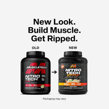 Cargar imagen en el visor de la galería, Proteína para perder peso y ganar definición muscular. NitroTech Ripped. Muscletech, Vainilla, Proteína + L-Carnitina. 4 Libras
