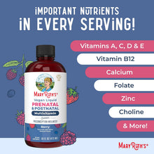Cargar imagen en el visor de la galería, Multivitamínico Líquido Prenatal y Postnatal MaryRuth’s – 16 oz (473 ml) | Apoyo Nutricional Antes, Durante y Después del Embarazo