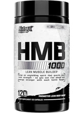 Cargar imagen en el visor de la galería, HMB 1000, Nutrex, Apoya la recuperación muscular, reducir el daño muscular esquelético, aumento de la fuerza, previene la pérdida muscular | 120 cápsulas