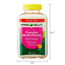 Cargar imagen en el visor de la galería, Prenatales, multivitamínico con DHA y ácido fólico, Spring Valley, 190 gomitas