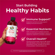 Cargar imagen en el visor de la galería, MaryRuth's Multivitamínico para mujeres, hombres y niños | Multivitamínico líquido matutino | Vitaminas A, C, D, E, B6, B12, Biotina y Zinc | Belleza | Vegano | Sin OGM | Sin gluten | 22 onzas (650 ml)