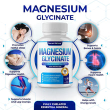 Cargar imagen en el visor de la galería, Glicinato de Magnesio Quelado Decent Nature 500 mg, 90 Cápsulas | Alta Absorción, Apoyo al Sueño, Relajación, Salud Muscular, Huesos y Sistema Nervioso