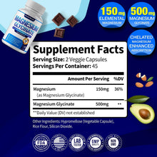 Cargar imagen en el visor de la galería, Glicinato de Magnesio Quelado Decent Nature 500 mg, 90 Cápsulas | Alta Absorción, Apoyo al Sueño, Relajación, Salud Muscular, Huesos y Sistema Nervioso