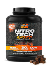 Cargar imagen en el visor de la galería, Proteína para perder peso y ganar definición muscular. NitroTech Ripped. Muscletech, Chocolate, Proteína + L-Carnitina. 4 Libras