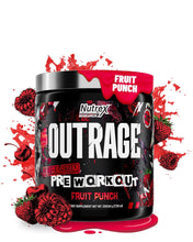 Cargar imagen en el visor de la galería, Pre-Workout: Energía, Enfoque y Potencia, Nutrex Outrage, energía explosiva y un enfoque intenso, Amplifica la fuerza, la resistencia y el rendimiento, Soporte termogénico, fortaleza mental, 30 servicios