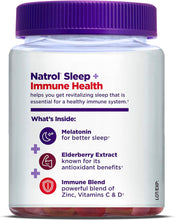 Cargar imagen en el visor de la galería, Melatonina Sleep + Immune Adulto, Natrol, mejora el sueño y aumenta tus defensas, 50 gomitas