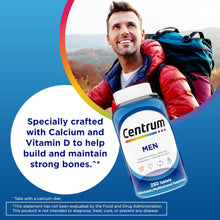 Cargar imagen en el visor de la galería, Centrum multivitaminico para hombres: Vitaminas, Minerales. Energía, Metabolismo, Inmunidad, Músculos y Huesos. 250 tabletas
