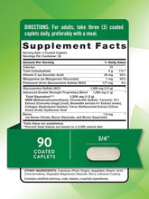 Cargar imagen en el visor de la galería, Complejo de glucosamina condroitina MSM y cúrcuma, 90 capletas