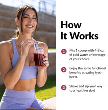 Cargar imagen en el visor de la galería, Remolacha en polvo, Superalimento orgánico para aumentar la nutrición diaria, orgánico USDA, vegano, sin gluten y sin OGM, sin sabor, Force Factor, 90 servicios