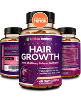 Cargar imagen en el visor de la galería, Hair Growth,| Biotina 10,000mcg, colágeno, OptiMSM® patentado, goMCT®, Saw Palmetto | Crecimiento naturalmente más fuerte y saludable cabello, piel y uñasVitaminas para el crecimiento del cabello para mujeres 120 cápsulas, PPU