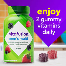 Cargar imagen en el visor de la galería, Multivitamínico hombre en gomitas, Vitafusion, 120 gomitas