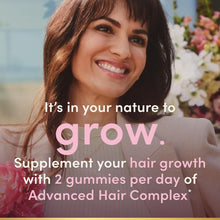 Cargar imagen en el visor de la galería, Gomitas Nature's Bounty para el crecimiento del cabello: un cabello más grueso y abundante con biotina, silicio y arginina, sabor a melocotón y mango. Sin gluten, sin lactosa, sodio ni pescado. 60 gomitas/30 servicios. ppu