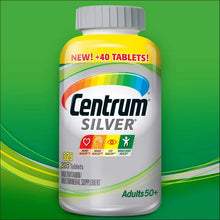 Cargar imagen en el visor de la galería, Centrum silver para adultos mayores de 50 años (hombres y mujeres) 325 tabletas multivitaminico