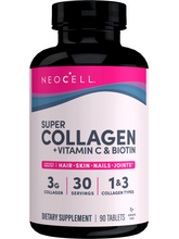 Cargar imagen en el visor de la galería, Super Colageno NeoCell, con vitamina C y Biotina, 90 Tabletas