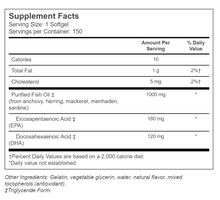 Cargar imagen en el visor de la galería, Omega 3, 1000 mg, Vitacost. 150 cápsulas. Una cápsula por día.