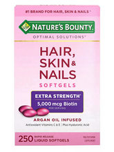Cargar imagen en el visor de la galería, Pelo, Piel y Uñas, Nature's Bounty, suplemento multivitamínico. 250 Cápsulas PPU