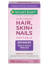 Cargar imagen en el visor de la galería, Pelo, Piel y Uñas, Nature's Bounty, suplemento multivitamínico. 150 Cápsulas PPU