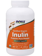Cargar imagen en el visor de la galería, Inulina en polvo Prebiotico, Now, Varios tamaños disponibles
