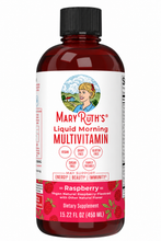 Cargar imagen en el visor de la galería, MaryRuth's Multivitamínico para mujeres, hombres y niños | Multivitamínico líquido matutino | Vitaminas A, C, D, E, B6, B12, Biotina y Zinc | Belleza | Vegano | Sin OGM | Sin gluten | 15.22 onzas (450 ml)